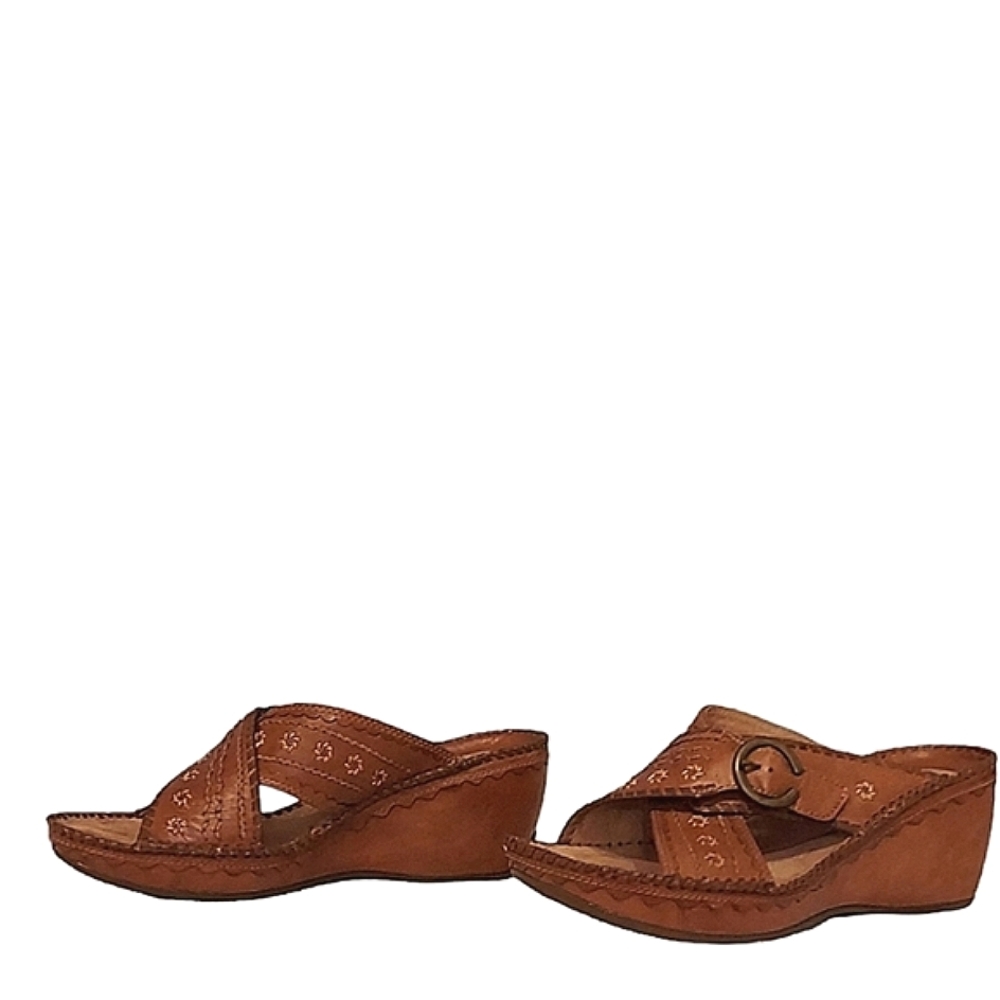 Clarks Artisan Collection Leather Clogs Size 9 - Picture 2 of 10